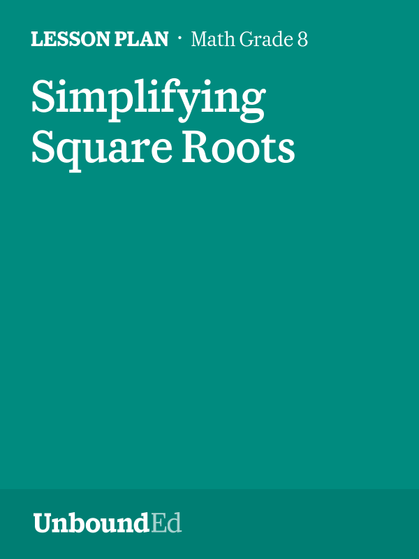MATH G8: Simplifying Square Roots