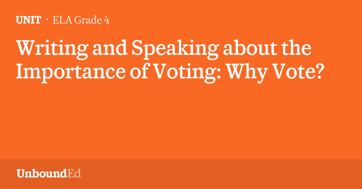 Why is voting important essay